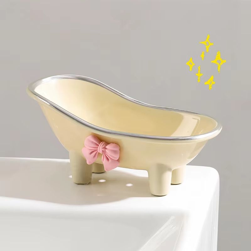 Creative No Punching Bathtub Soap Box Wall Mounted Soap Holder Bathroom Storage Rack 2