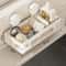 Suction Cup Storage Shelf Punch Free Wall Mounted Space Saving Kitchen Bathroom Rack 4