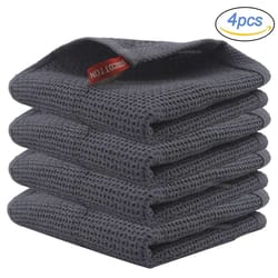 ultra soft cotton kitchen towels 4-pack absorbent magic cleaning cloths