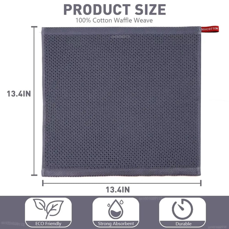 Ultra Soft Cotton Kitchen Towels 4Pack Absorbent Magic Cleaning Cloths 2