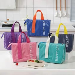 insulated lunch box bag waterproof thermal food storage tote bag