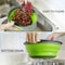 Collapsible Silicone Colander Drain Basket Folding Vegetable And Fruit Washing Strainer 1