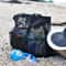 Extra Large Foldable Beach Bag With Mesh Breathable Panels And Zippered Side Pockets 2