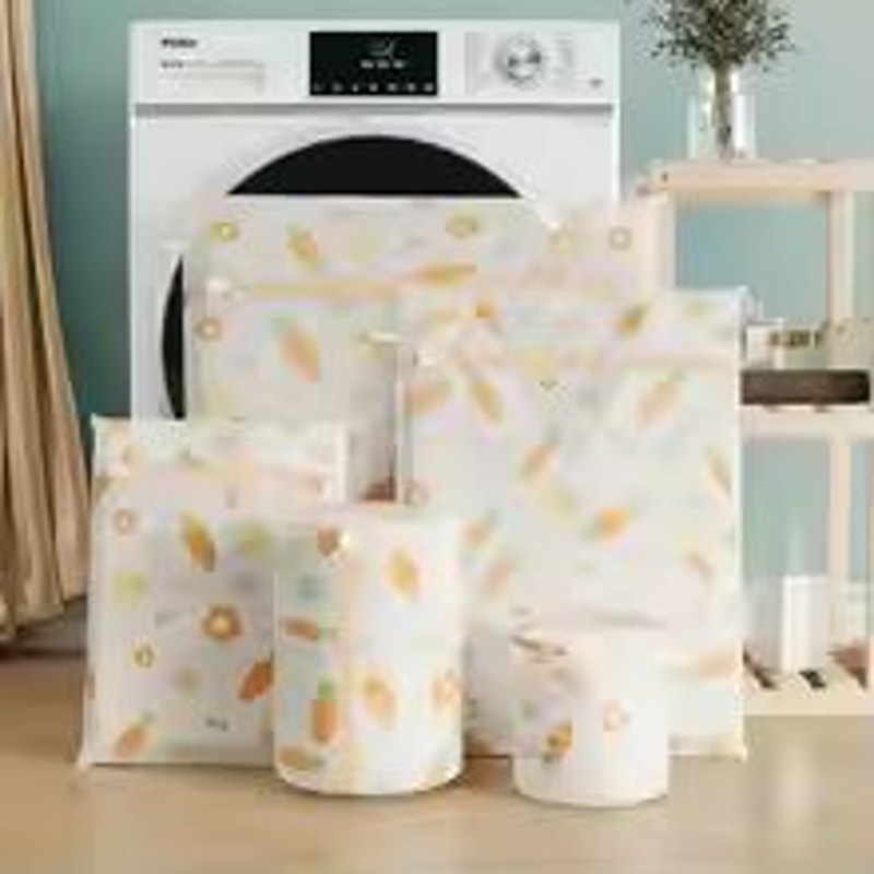 5Piece Reusable Laundry Bags With Zippers For Clothing Protection And Travel Organization 2