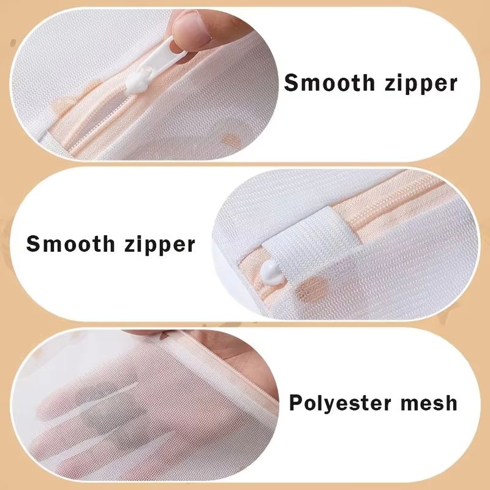 5Piece Reusable Laundry Bags With Zippers For Clothing Protection And Travel Organization 4