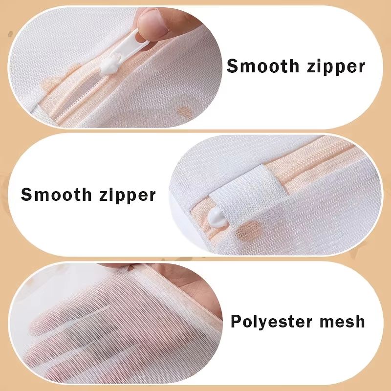 5Piece Reusable Laundry Bags With Zippers For Clothing Protection And Travel Organization 4