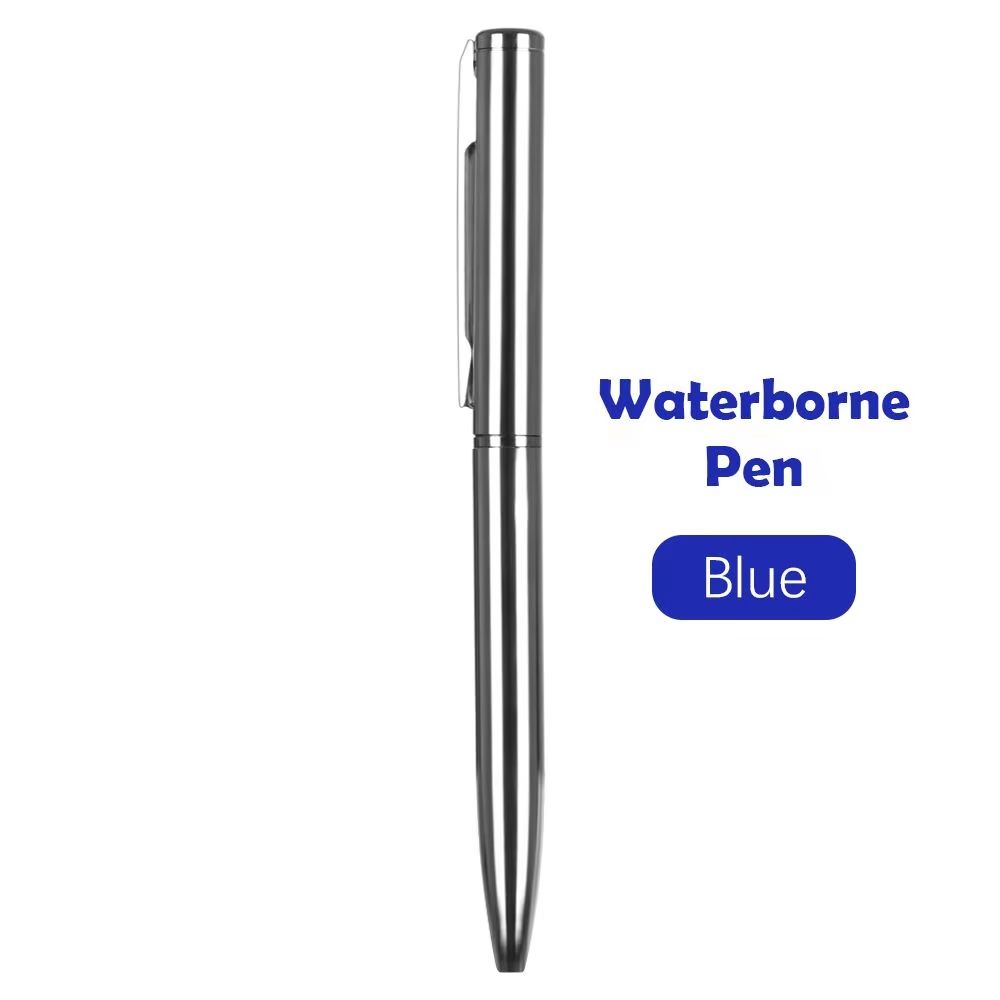 Mini Portable Metal Ballpoint Pen With Waterborne Ink And Multiple Color Refills 12
