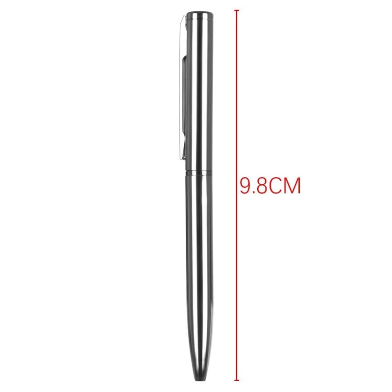 Mini Portable Metal Ballpoint Pen With Waterborne Ink And Multiple Color Refills 5