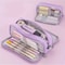 MultiCompartment Large Capacity Pencil Case With Transparent Partition 16