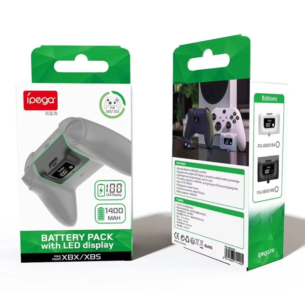 1400 MAh Rechargeable Wireless Gamepad Battery With Digital Display Compatible With Xbox Series X A 3