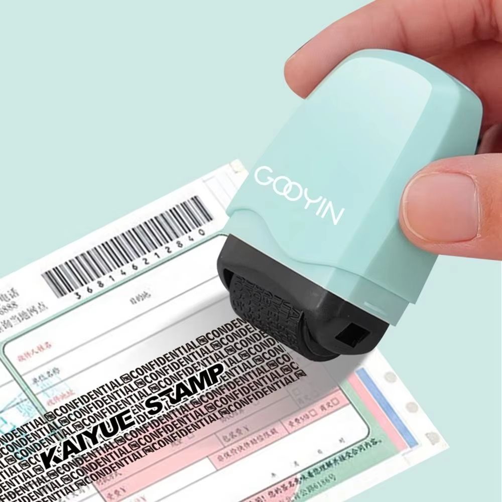 Confidential Stamp Privacy Roller Eraser SelfInking Security Code Eliminator 1