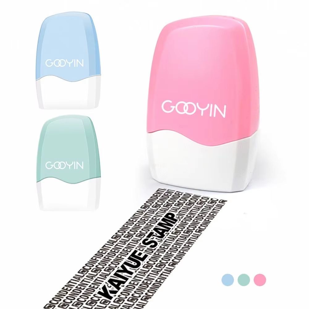 Confidential Stamp Privacy Roller Eraser SelfInking Security Code Eliminator 3
