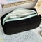 Simplicity Solid Color Large Capacity Pen Bag With Zipper Portable Stationery Pouch 3
