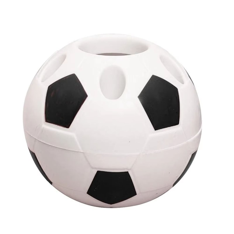 SoccerShape Desktop Pen And Toothbrush Holder Football Style Pencil Organizer 6