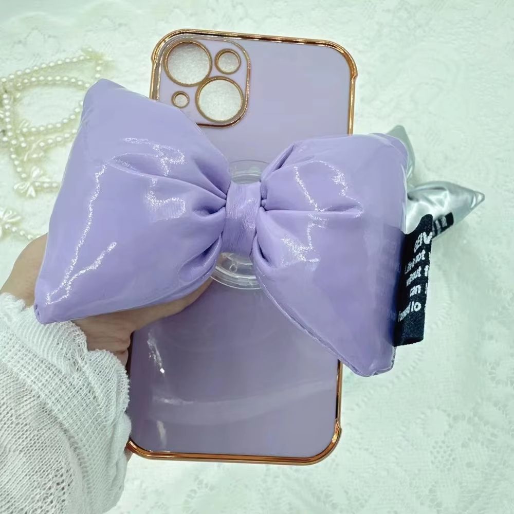 Cute 3D Down Jacket Bowknot Phone Grip Ring Holder For IPhone Samsung Devices 8