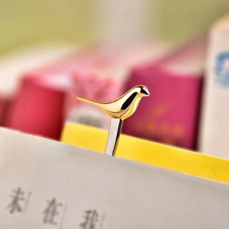 Bird And Cat Shaped Metal Book Clip Page Markers Stationery Decor For School And Office 1