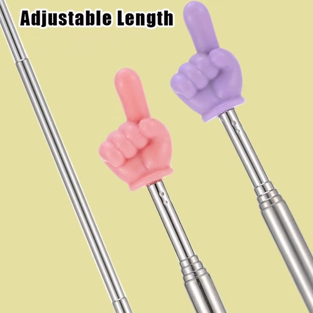 Stainless Steel Telescopic Teaching Pointer Rod With Finger Grip For Teachers 1