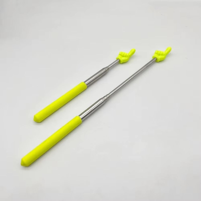 Stainless Steel Telescopic Teaching Pointer Rod With Finger Grip For Teachers 17