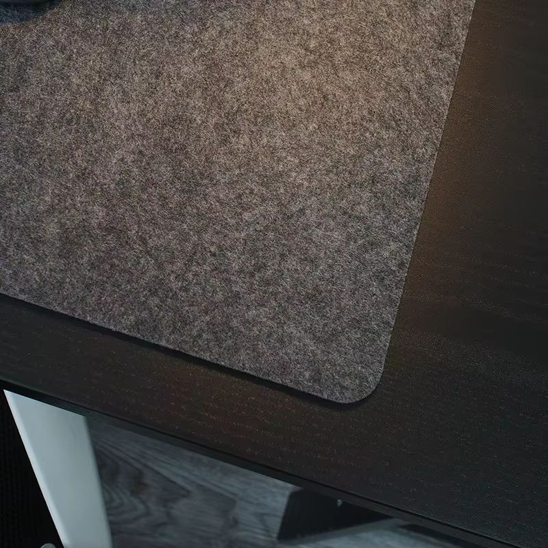 Large Soft Breathable Wool Felt Desk Mat With AntiSlip Base For Computer And Gaming 4