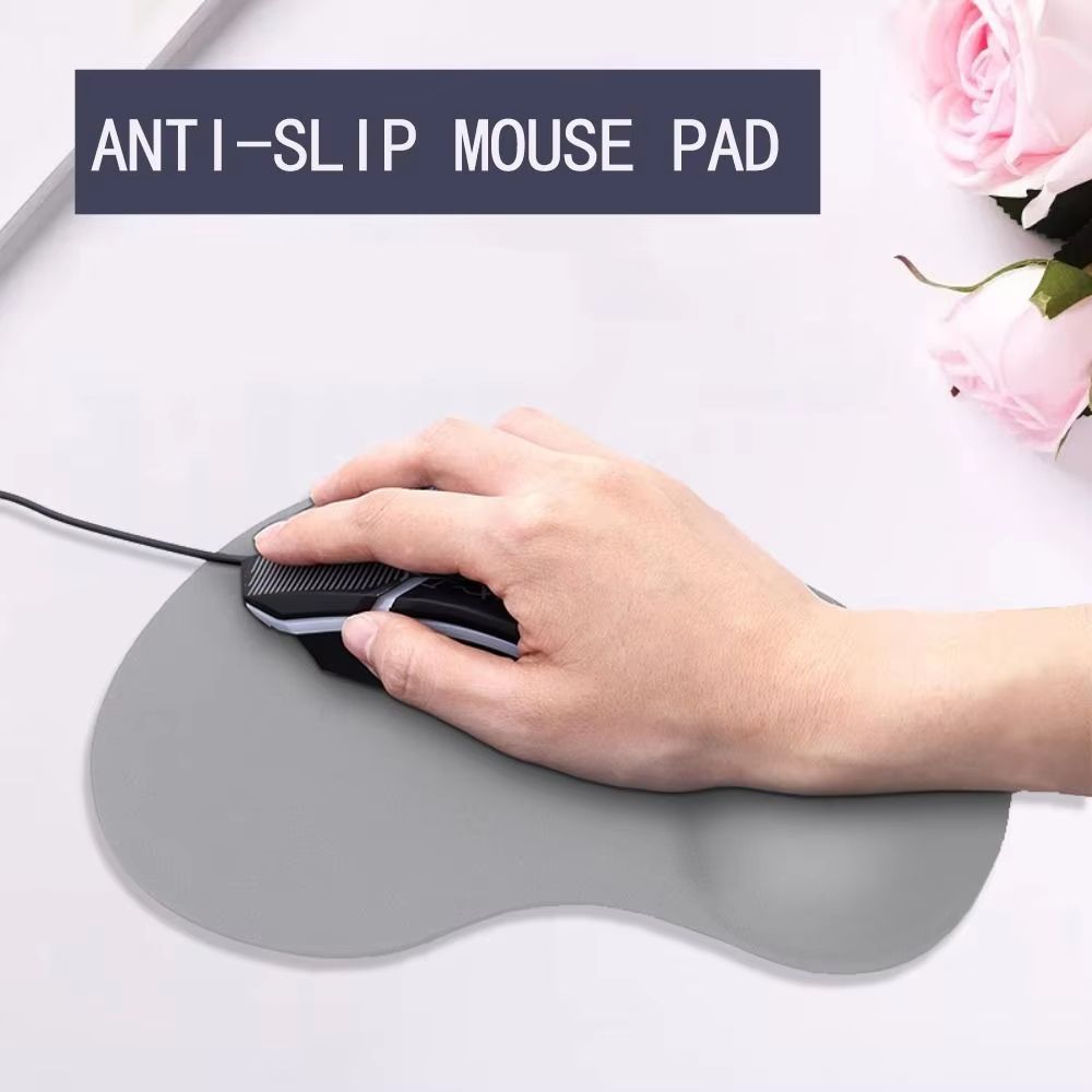 Office Mousepad With Gel Wrist Support Ergonomic NonSlip Gaming And Desktop Wrist Rest 2