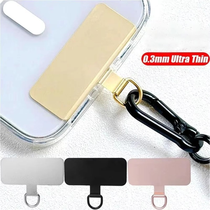 Universal Metal Phone Lanyard Patch With Gasket And Sling Tether Tab 1