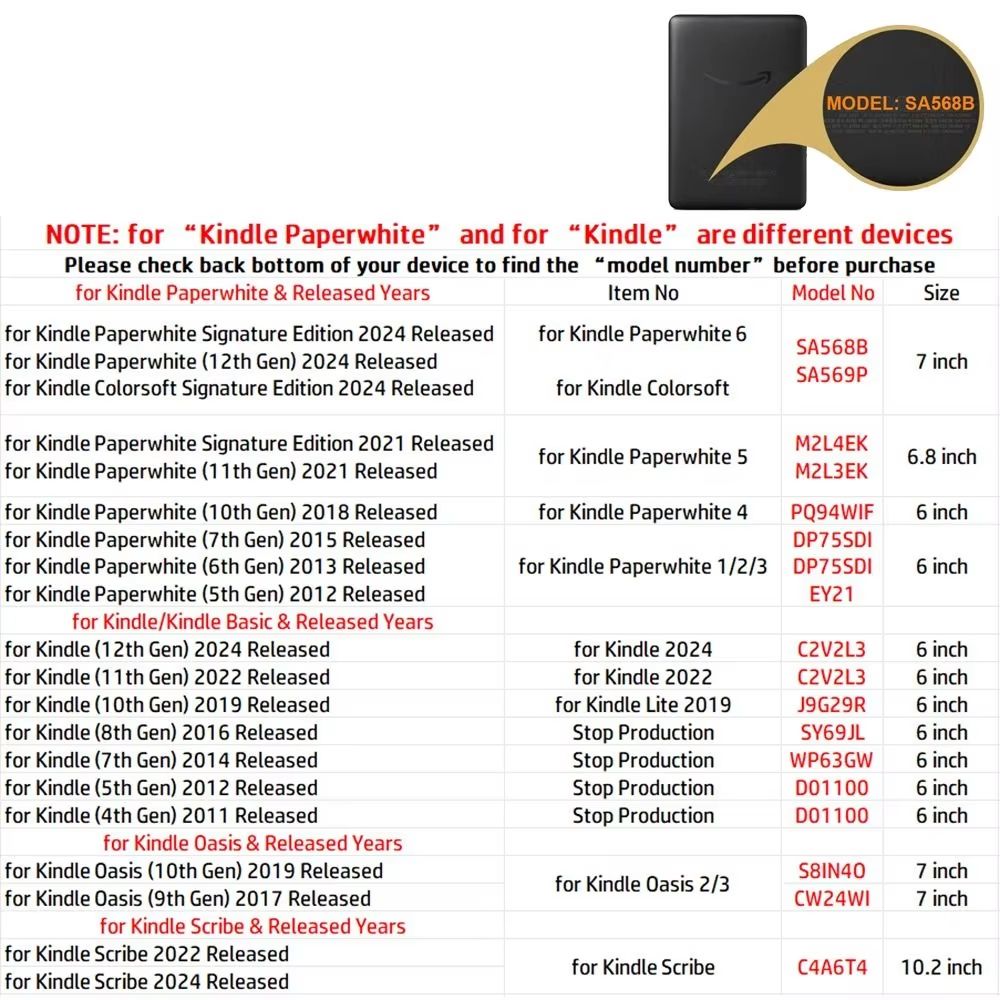 Kindle Paperwhite Smart Folio Case With Auto Sleep Wake Protective Cover 5