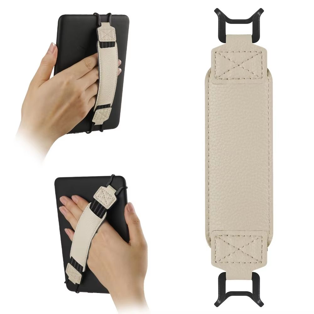 Universal Leather Tablet Hand Strap With AntiSlip Finger Grip Holder 12