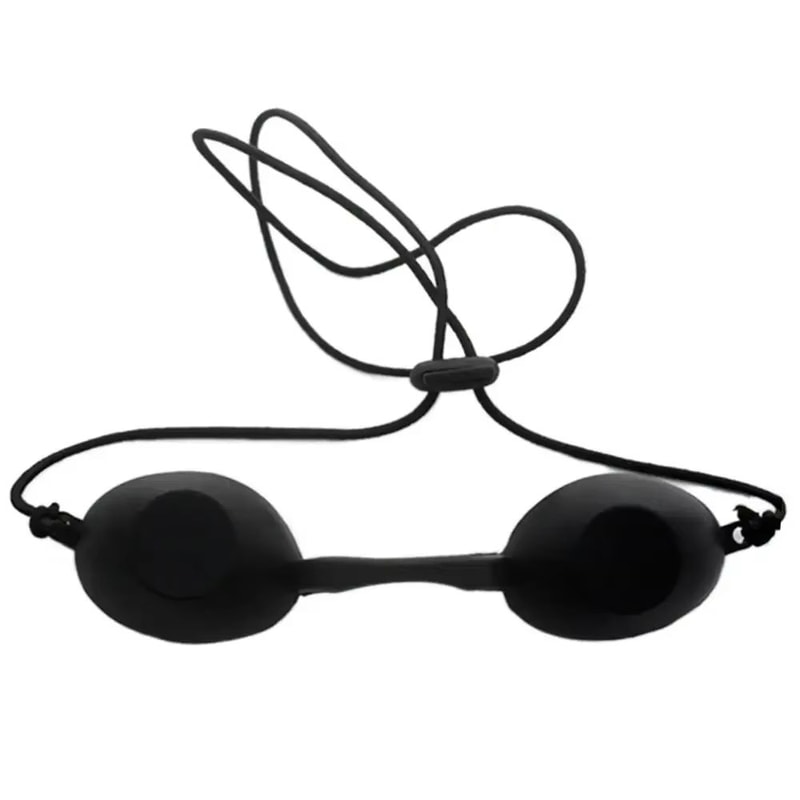 Adjustable Silicone Laser Protective Eye Mask With Tanning Goggles 2