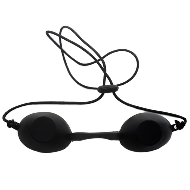 Adjustable Silicone Laser Protective Eye Mask With Tanning Goggles 6