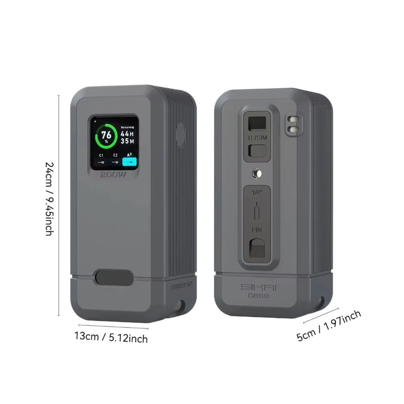 Shockproof Silicone Protective Case With Dustproof AntiDrop Cover For Anker Prime Power Bank 2