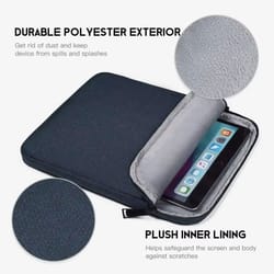 shockproof water-resistant padded laptop sleeve bag for 13.3/14/15 inch