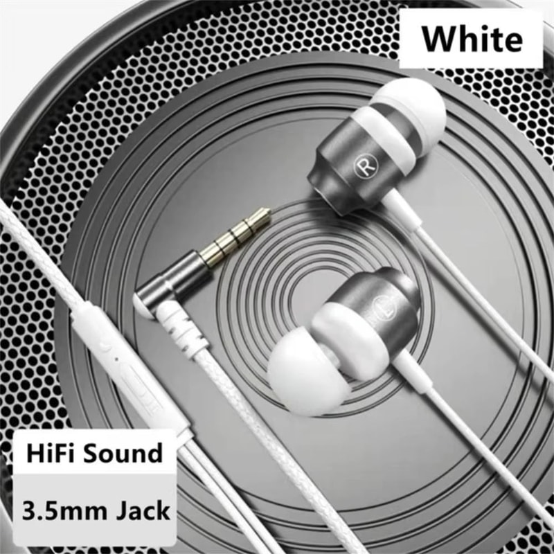Portable 35mm InEar Deep Bass NoiseCanceling Stereo Earphones 7