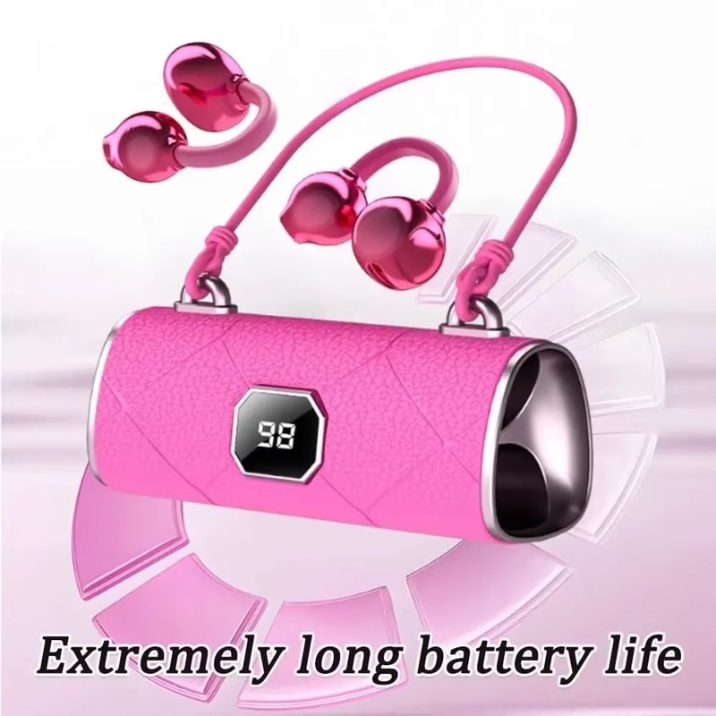 Touch Control Open Ear Wireless Earphones With LED Power Display And Sports Ear Clip 3