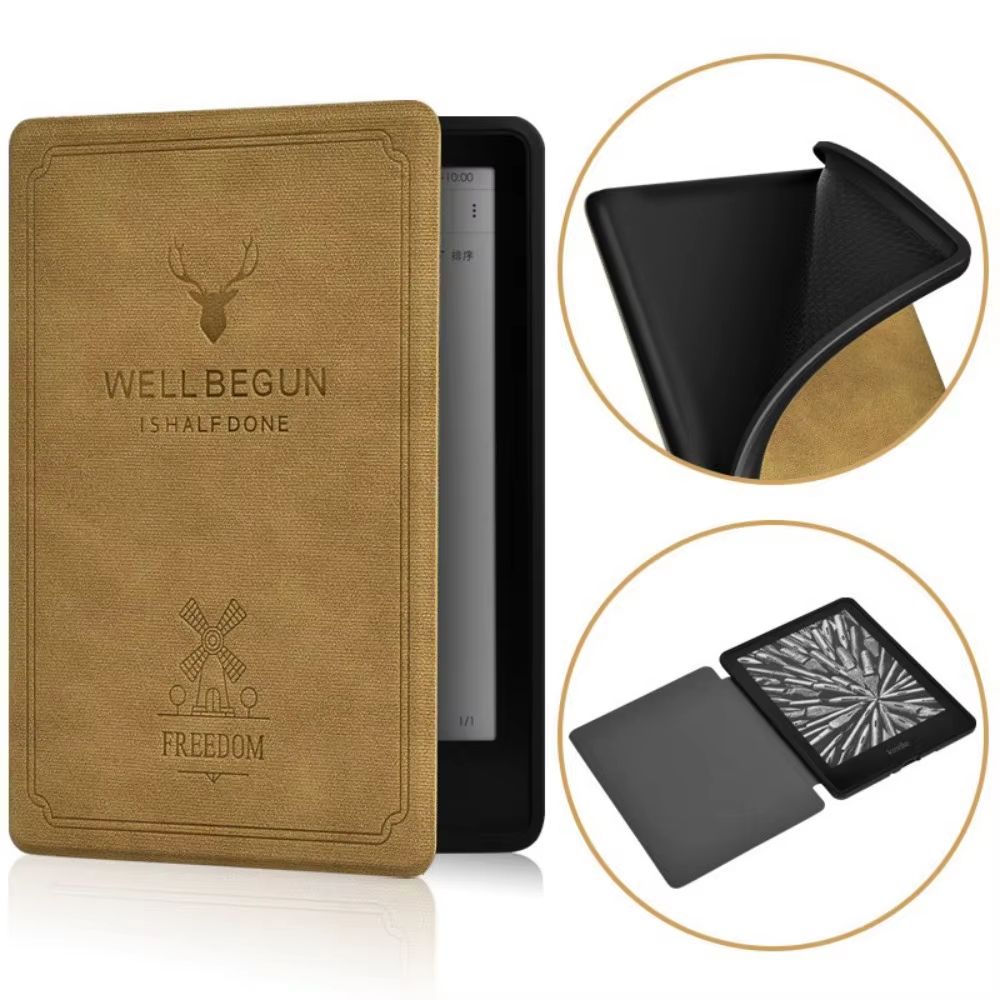 Auto SleepWake PU Leather Shockproof EReader Case For Kindle Paperwhite 7 Inch 6