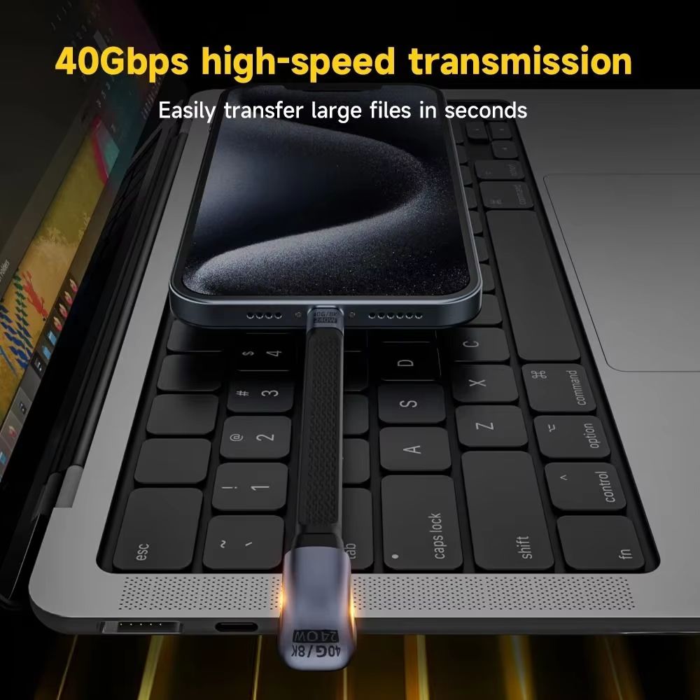 Professional USB40 USBC To USBC Cable 8K 60Hz With 40Gbps Data And PD 240W Fast Charging 5