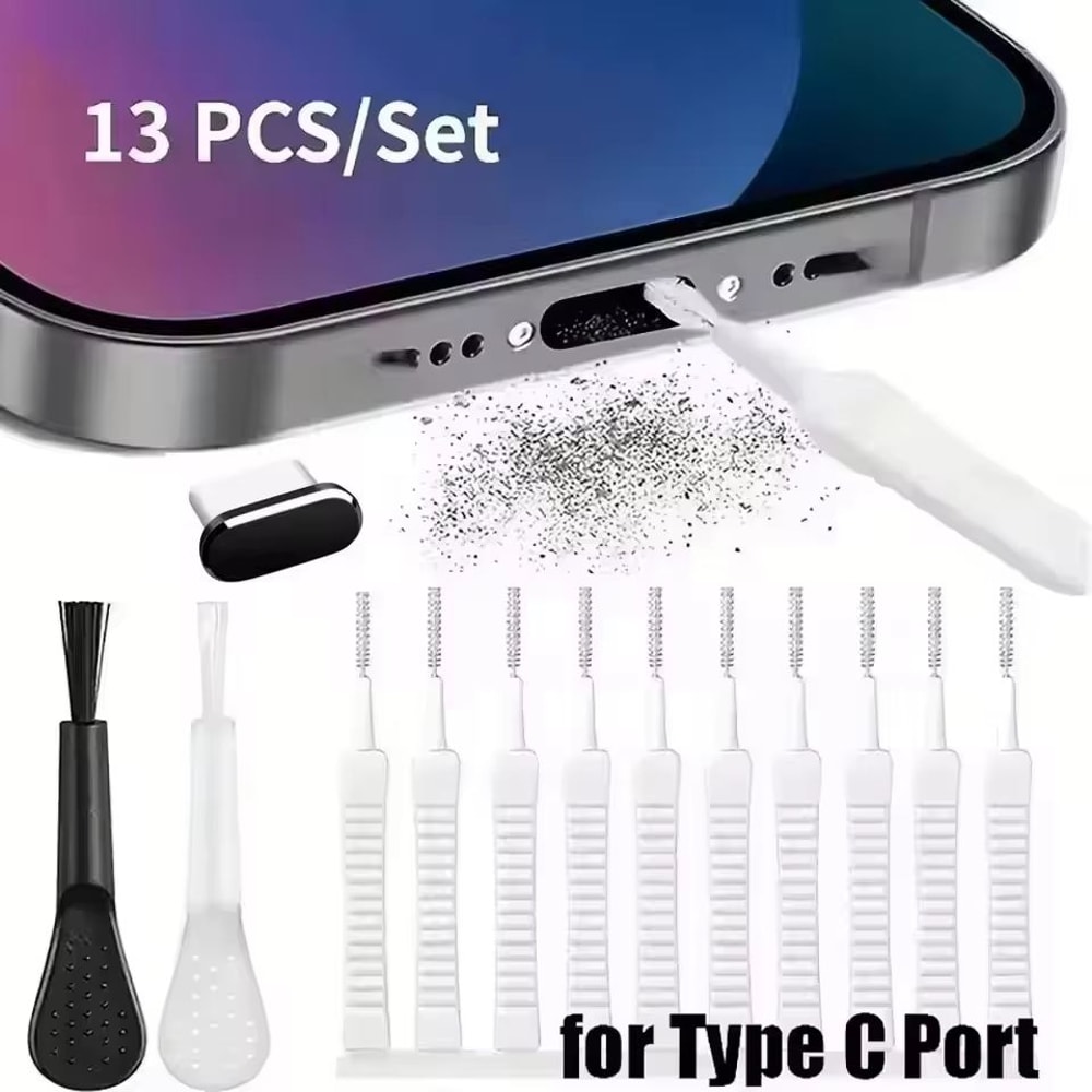 Metal USBC Dust Plug Port Protector 15Pack Universal AntiDust Charging Port Stopper 19