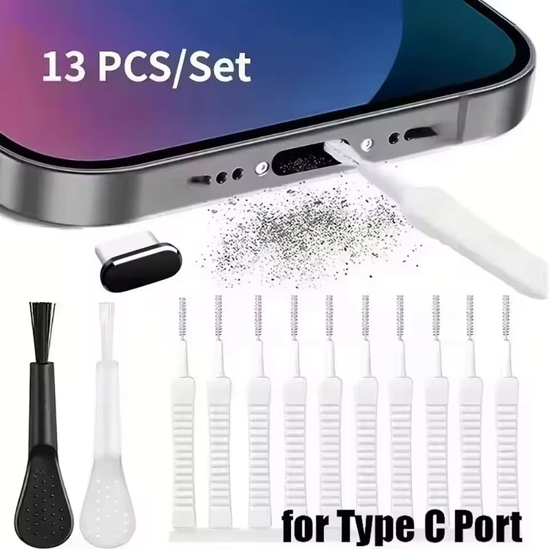 Metal USBC Dust Plug Port Protector 15Pack Universal AntiDust Charging Port Stopper 2