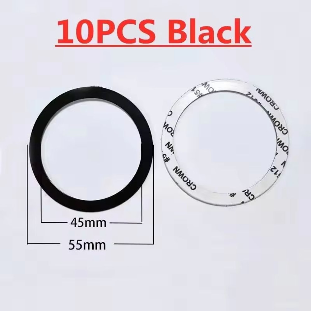 Universal Magnetic Metal Plate Ring 10Pack For MagSafe Wireless Charger And Car Holder 6