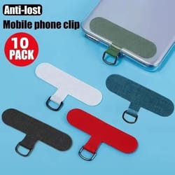 universal detachable nylon phone lanyard strap with anti-lost gasket and tether pad