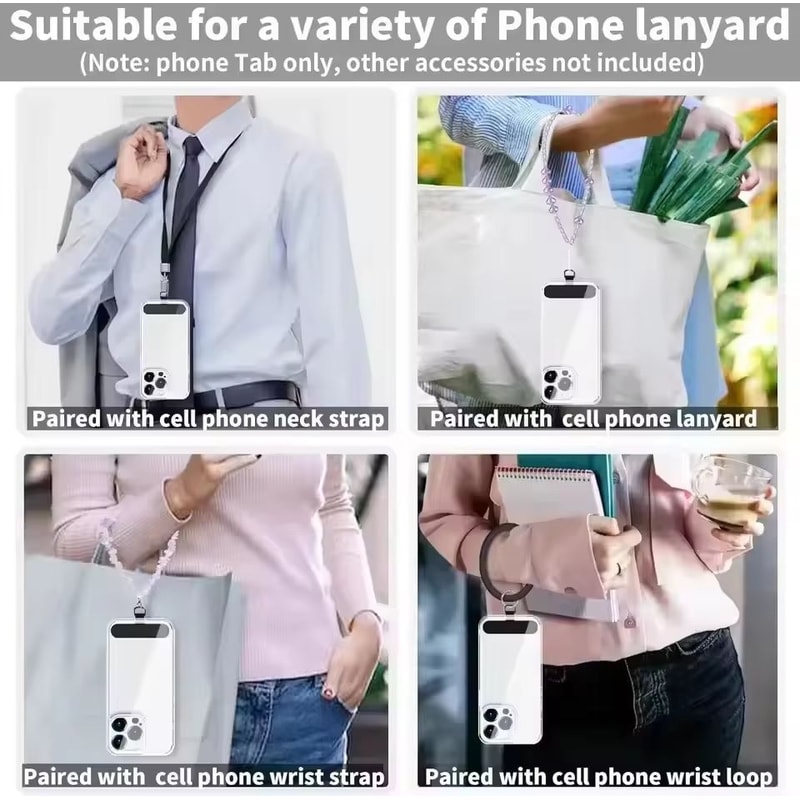 Universal Detachable Nylon Phone Lanyard Strap With AntiLost Gasket And Tether Pad 4