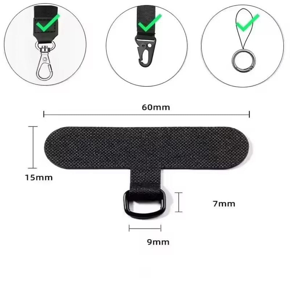 Universal Detachable Nylon Phone Lanyard Strap With AntiLost Gasket And Tether Pad 5