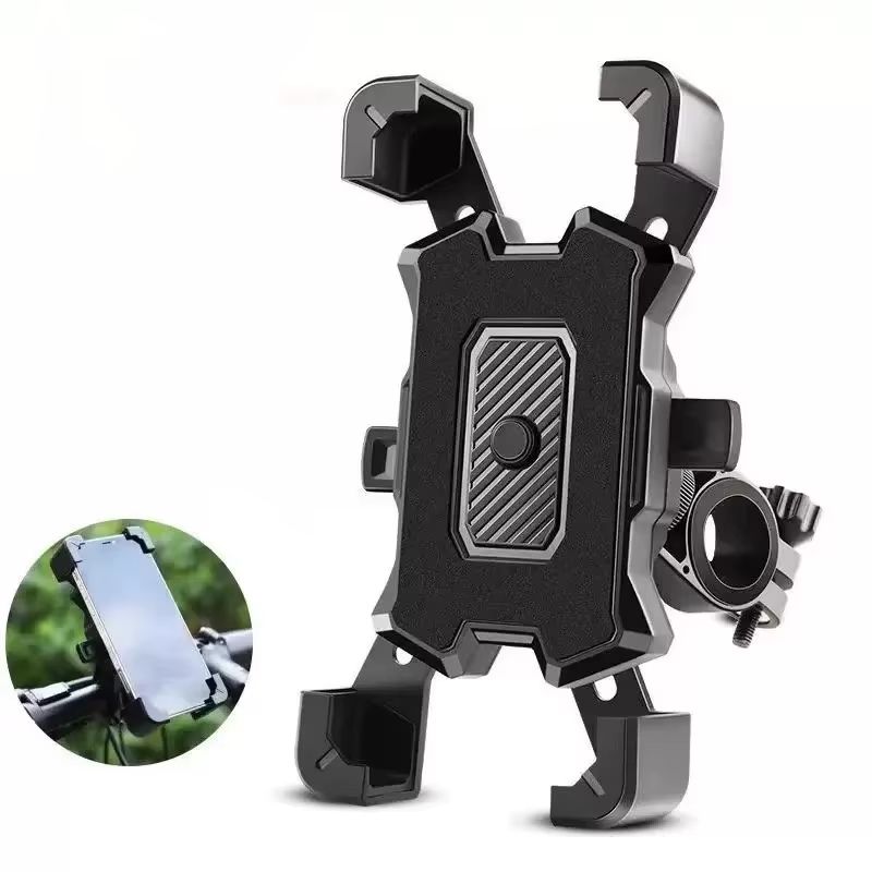360 Rotatable Motorcycle Phone Mount With NonSlip Cycling And Moto Holder Bracket 0