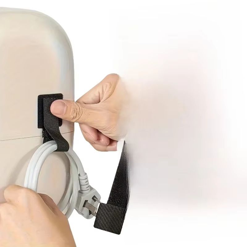 Reusable SelfAdhesive Cable Organizer Straps Adjustable Cord Fastening Wire Holder 0