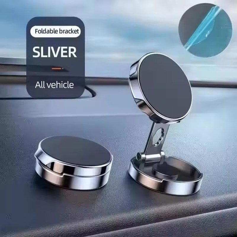Magnetic Foldable 720 Rotating Mobile Phone Stand Holder For Car Dashboard 8