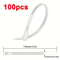 Reusable 36x150mm Nylon Cable Ties 100PCS Mixed Colors 7