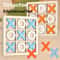 Solid Wooden Tic Tac Toe Board Game For Family Fun 0
