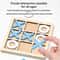 Solid Wooden Tic Tac Toe Board Game For Family Fun 2