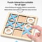 Solid Wooden Tic Tac Toe Board Game For Family Fun 2