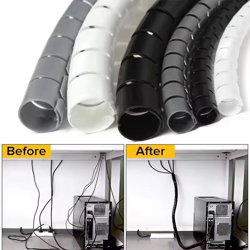 2m Spiral Cable Organizer Tube 1610mm For Cord Protection And Management 0