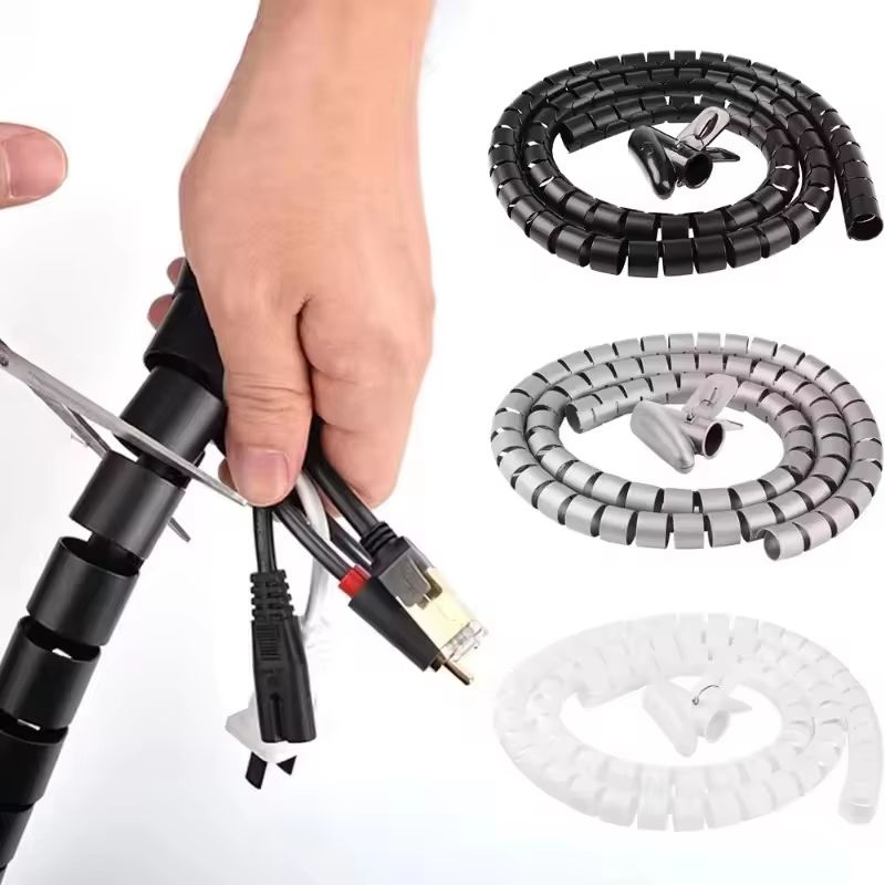 2m Spiral Cable Organizer Tube 1610mm For Cord Protection And Management 1